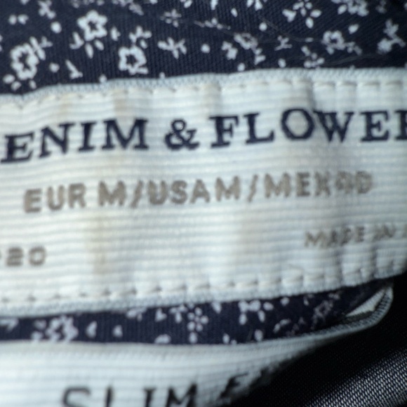 Denim & Flower Slim Fit Printed Cotton Full Sleeve Casual Shirts - Picture 6 of 11